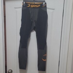 GASP Black and Orange Iron Tights